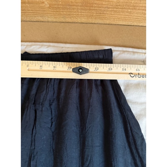 Earthbound Trading Maxi Skirt L Black Hippie Boho Free-Spirited Summer Festival - Picture 9 of 11